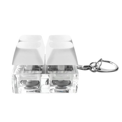 Брелок Press Anti Stress с LED подсветкой, белый
