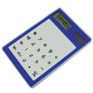 Калькулятор"Touch Panel"; 8х12х0,6 см; пластик; тампопечать