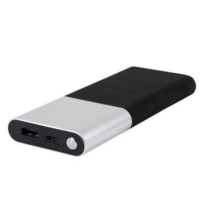 Универсальный аккумулятор"Black gun"(10000mAh),черный с серебристым,6,2х14,5х1,7см, пластик, шт